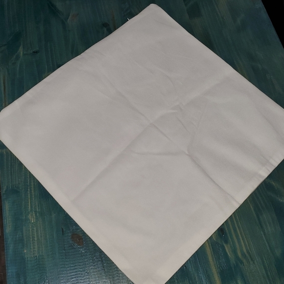 New Gold and White Patterned Square Accent Pillow Covers Set of 3 - Picture 4 of 5